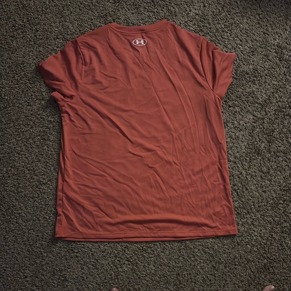Under Armour Orange Tee Shirt Size Large - Picture 4 of 5